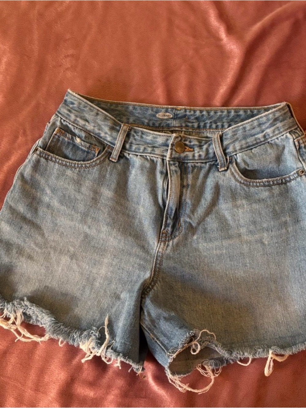 Old Navy Light Blue Denim Cutoff Shorts